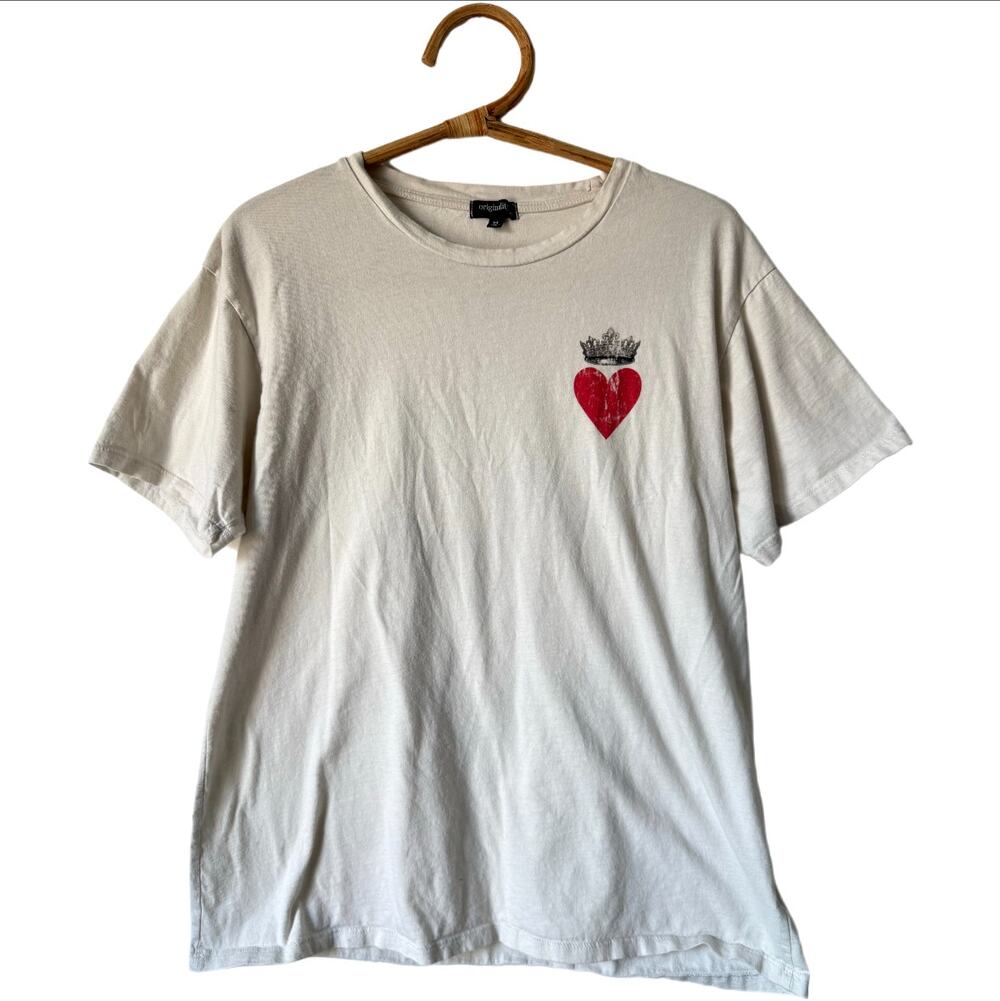 Taylor Swift Folklore Queen of Hearts 100% Cotton T-Shirt Tee M RARE